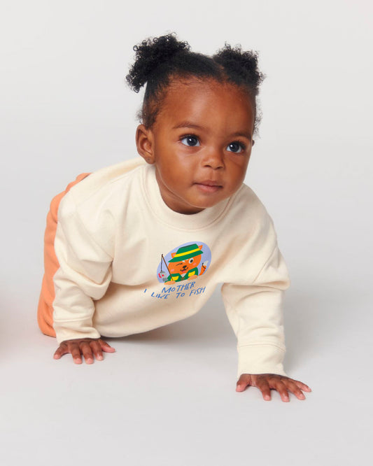 Wuppy Fishing - Mother I like to fish - Baby Sweater
