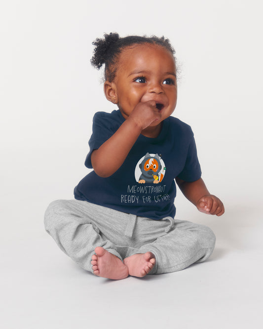 Wuppy Astronaut - Meowstronaut ready for liftoff! - Baby Tshirt