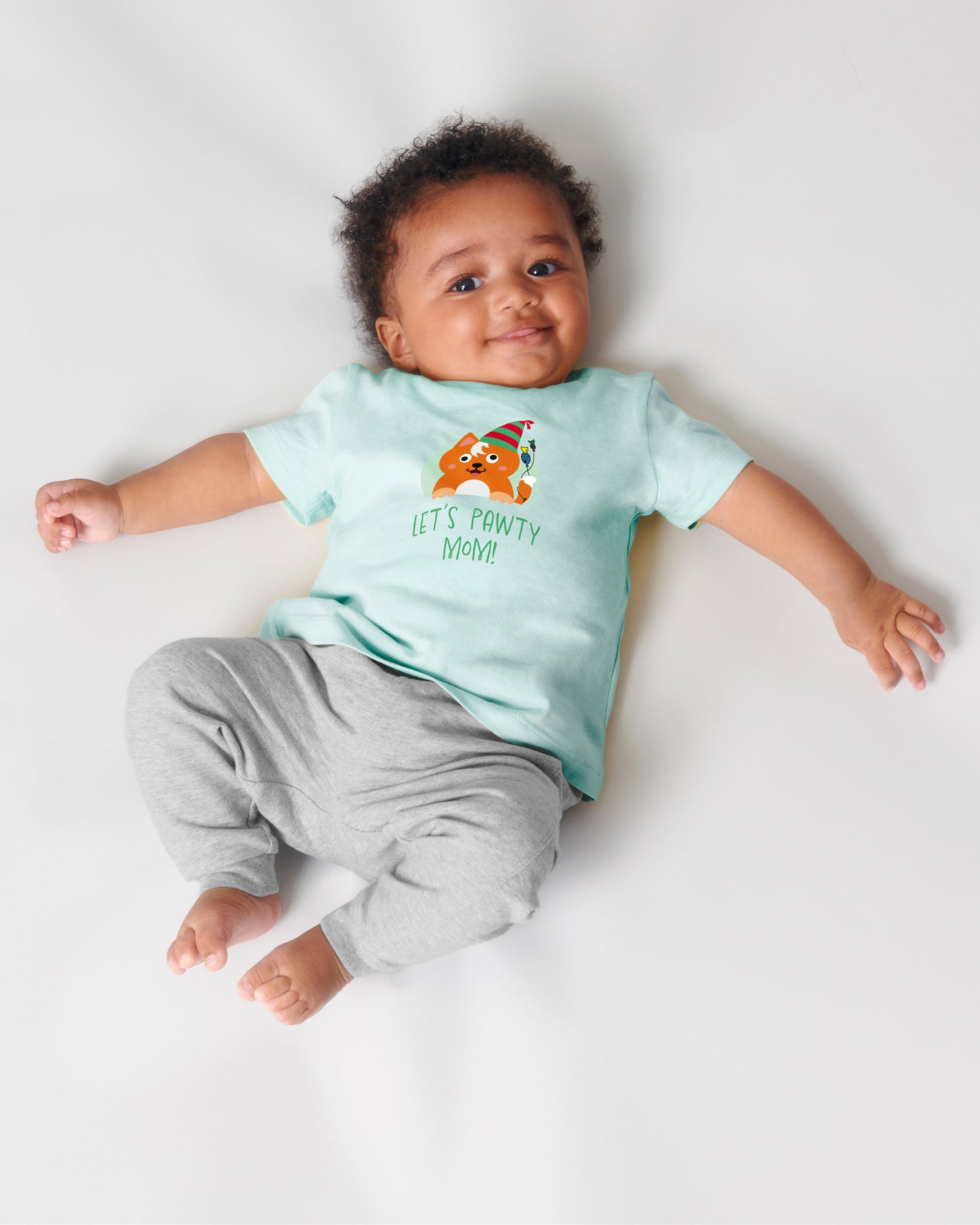 Wuppy Party - Let's pawty mom! - Baby Tshirt