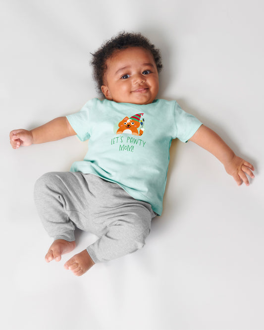 Wuppy Party - Let's pawty mom! - Baby Tshirt