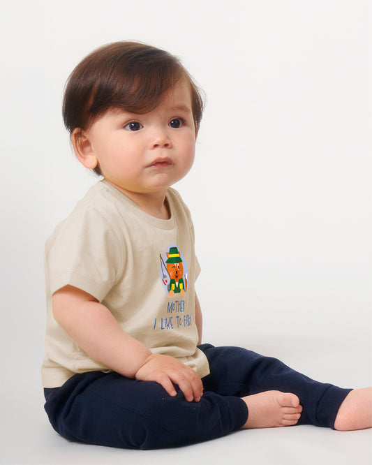 Wuppy Fishing - Mother I like to fish - Baby Tshirt