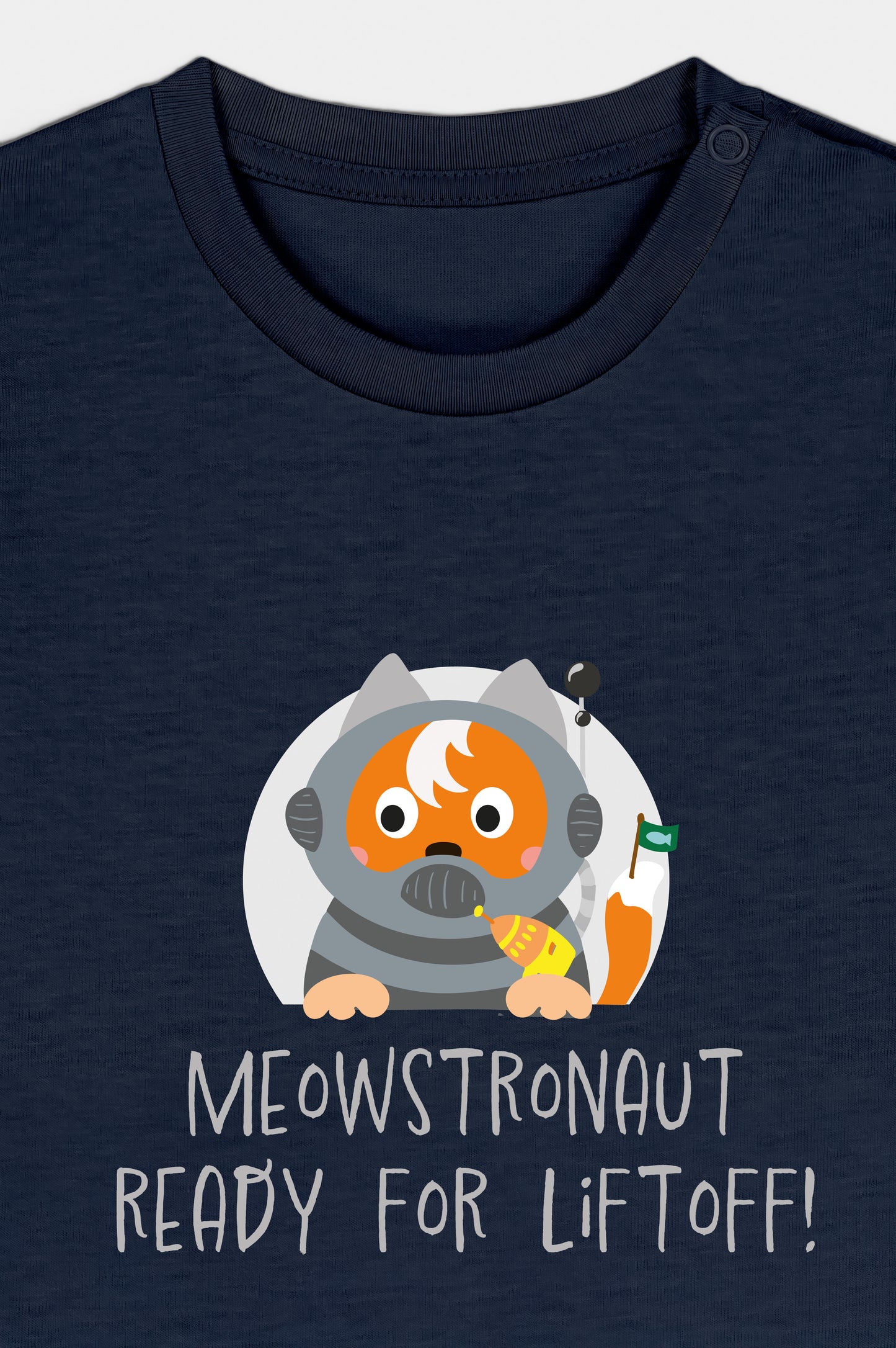 Wuppy Astronaut - Meowstronaut ready for liftoff! - Baby Tshirt