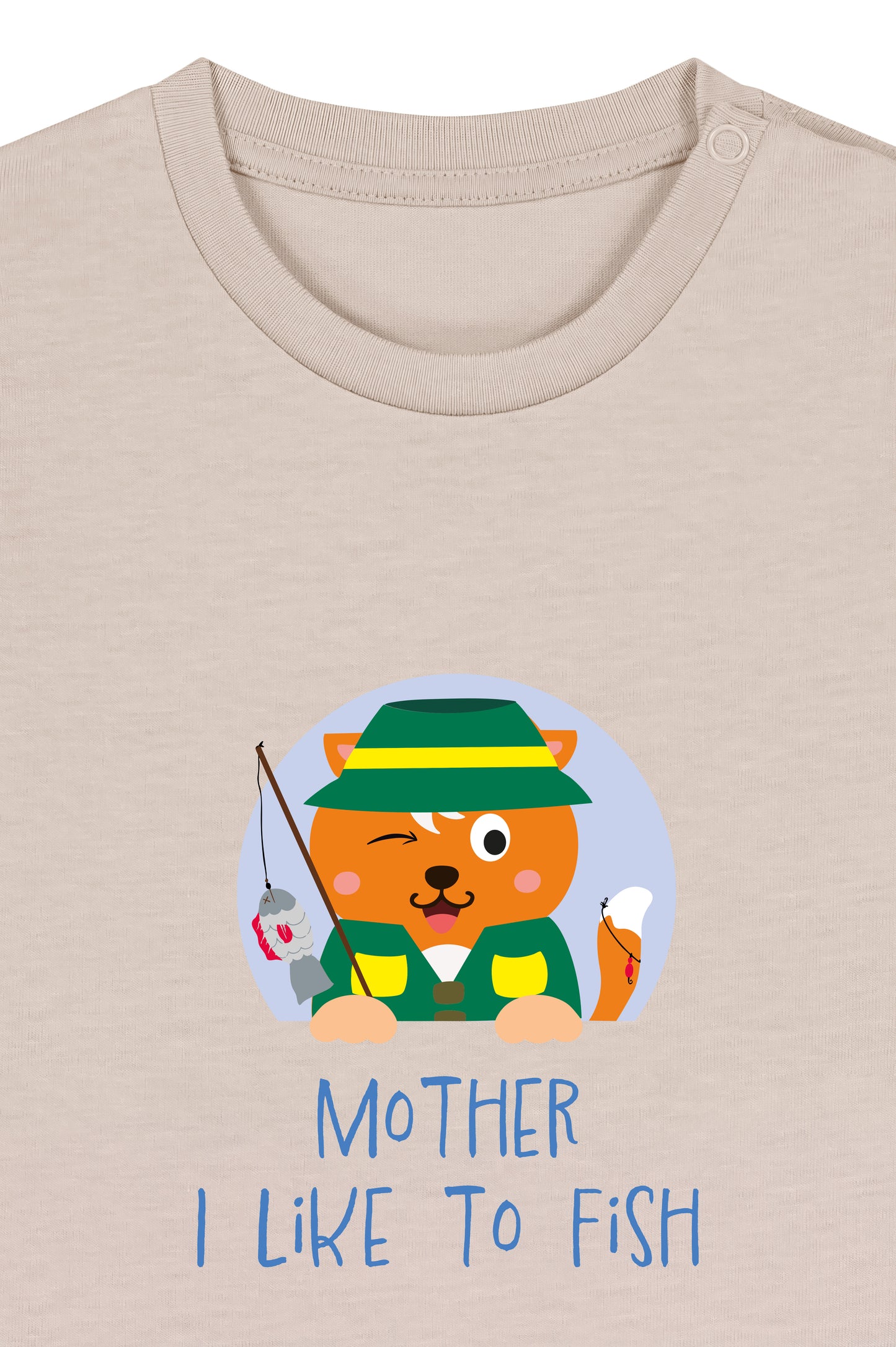 Wuppy Fishing - Mother I like to fish - Baby Tshirt