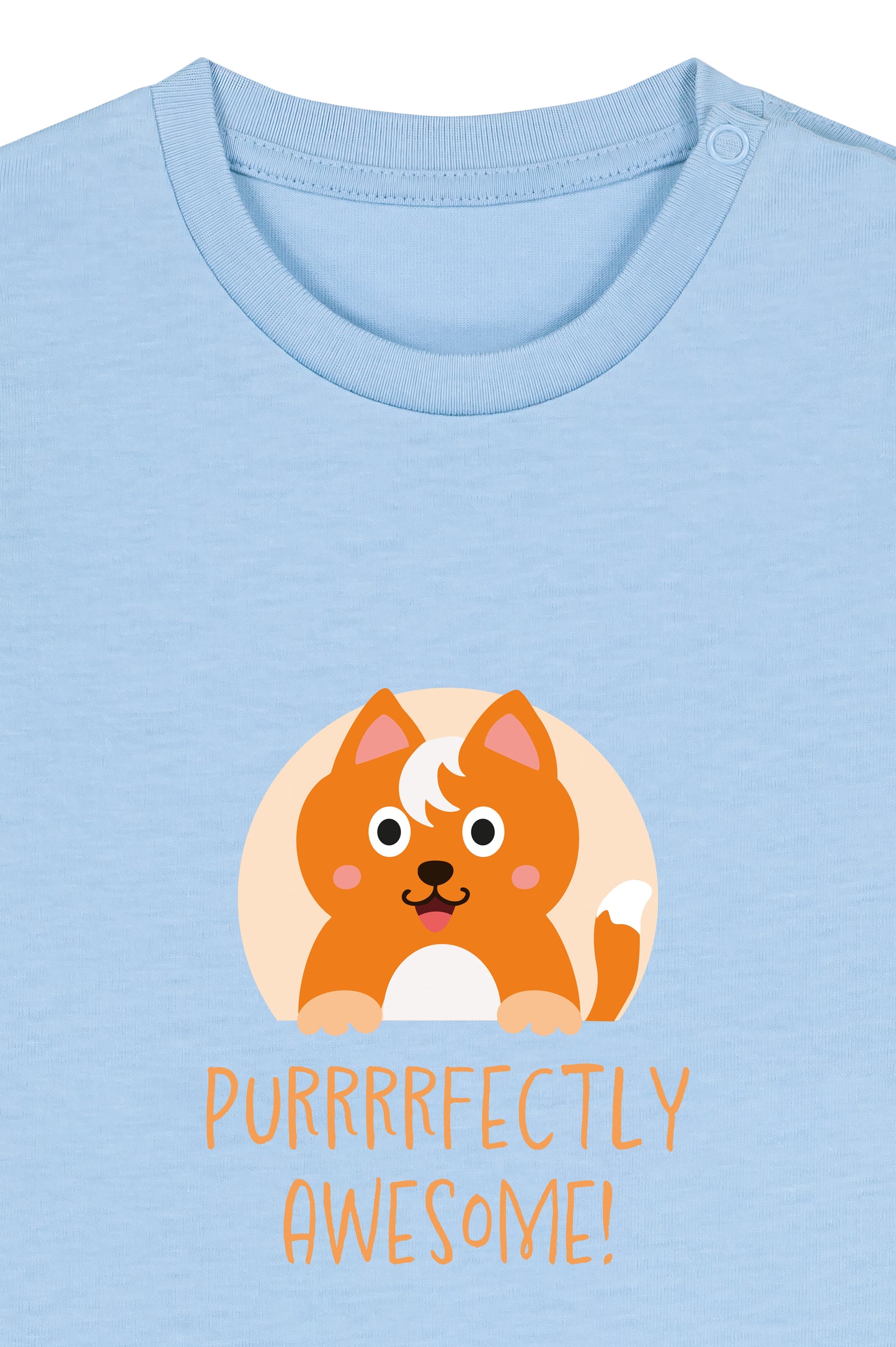 Wuppy Basic - Purrrfectly Awesome - Baby Tshirt