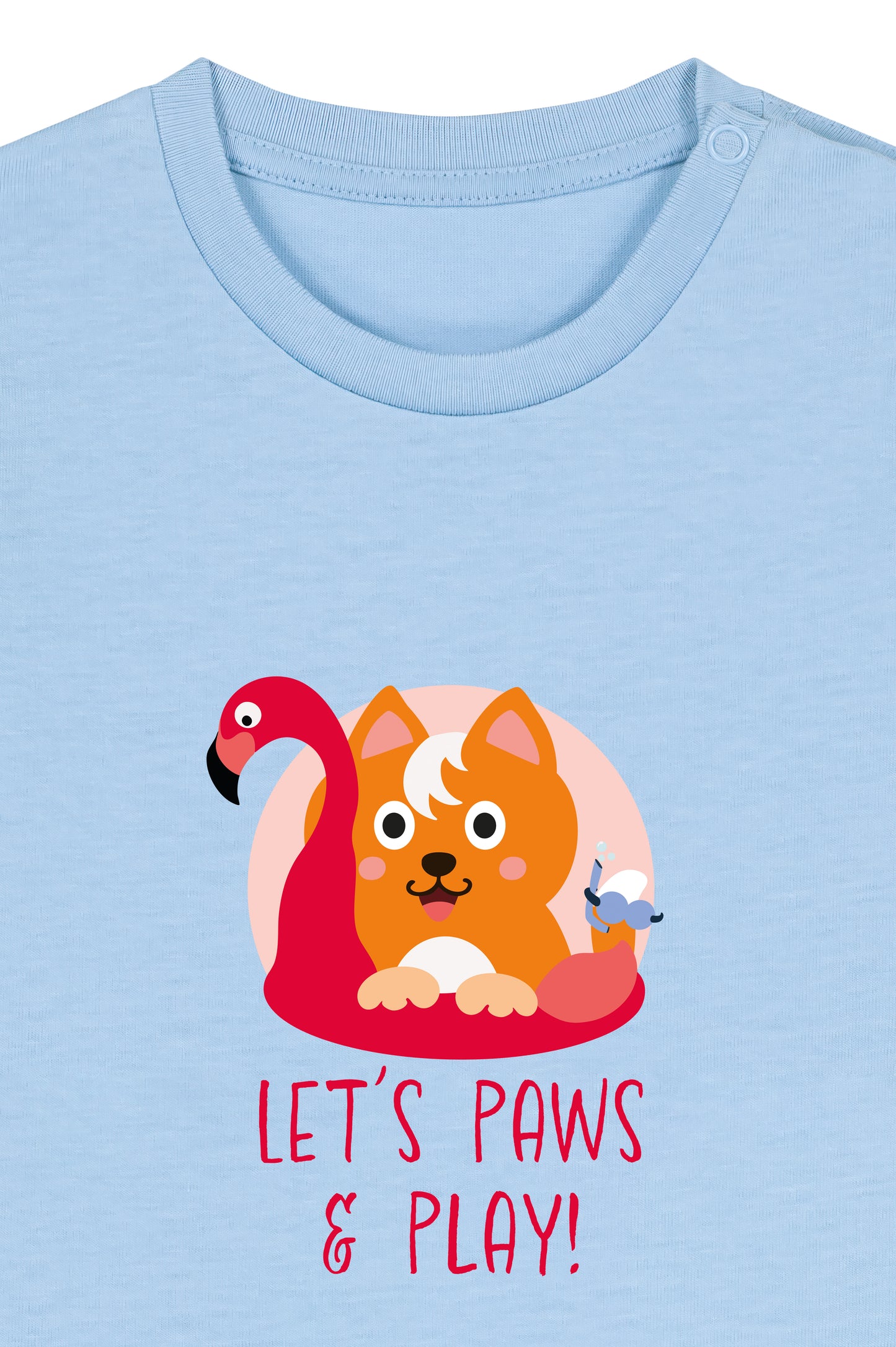 Wuppy Summer - Let's paws & play! - Baby Tshirt