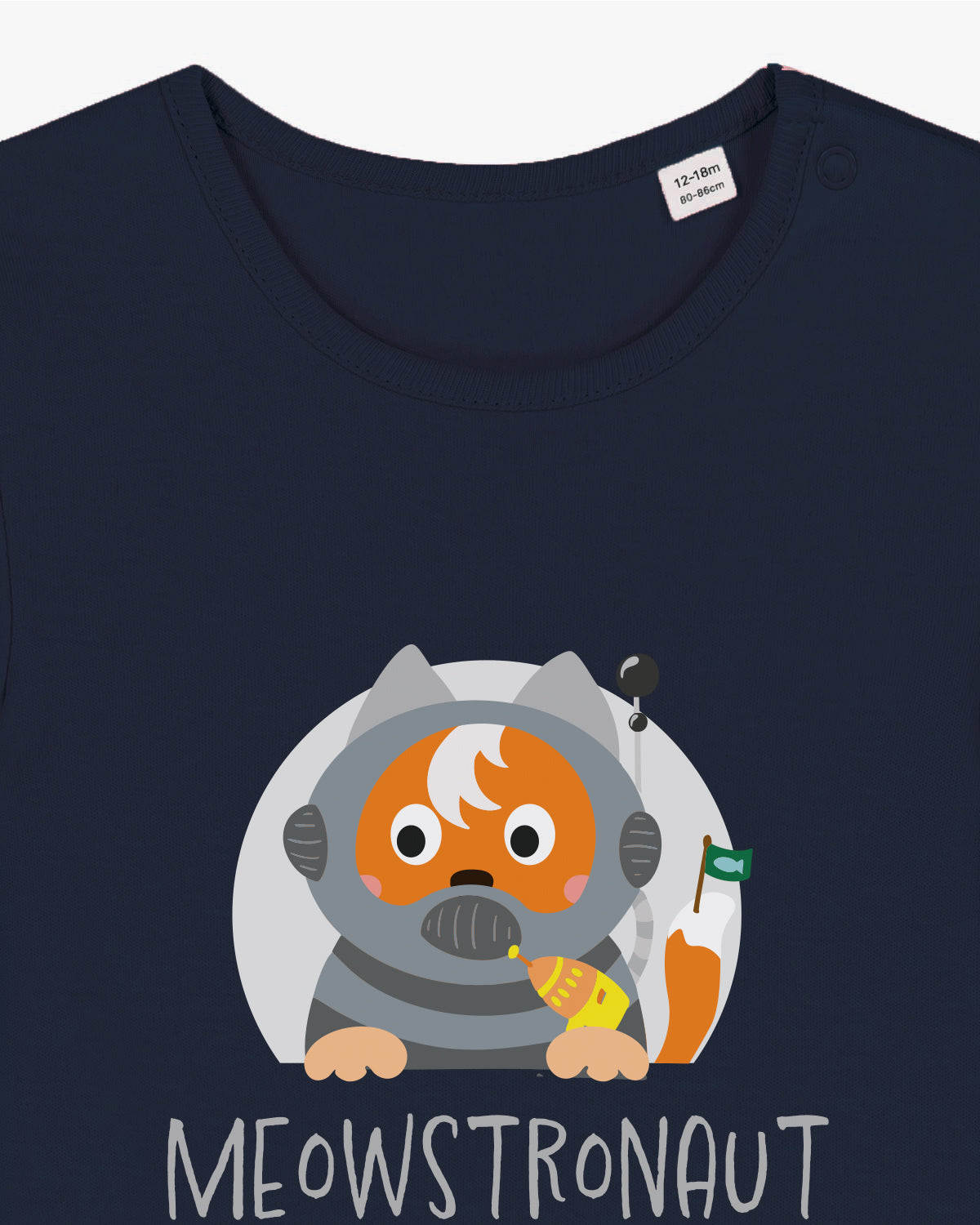 Wuppy Astronaut - Meowstronaut ready for liftoff! - Baby Romper