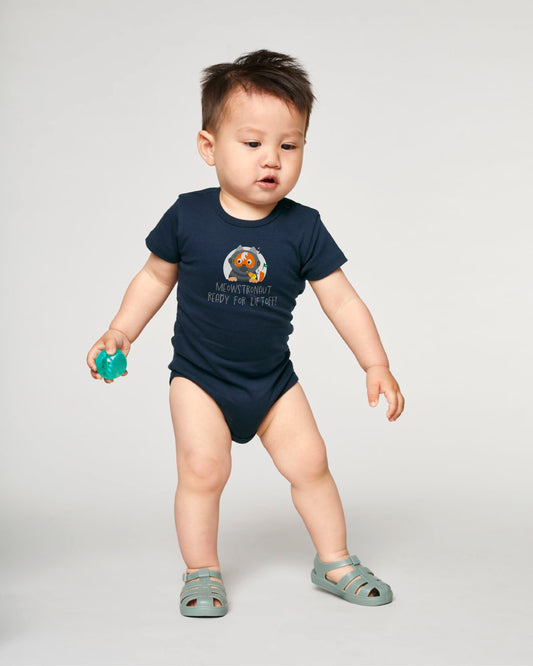 Wuppy Astronaut - Meowstronaut ready for liftoff! - Baby Romper