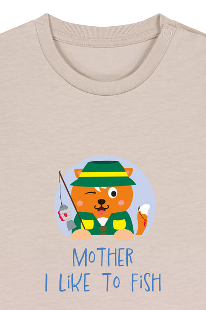 Wuppy Fishing - Mother I like to fish - Baby Tshirt