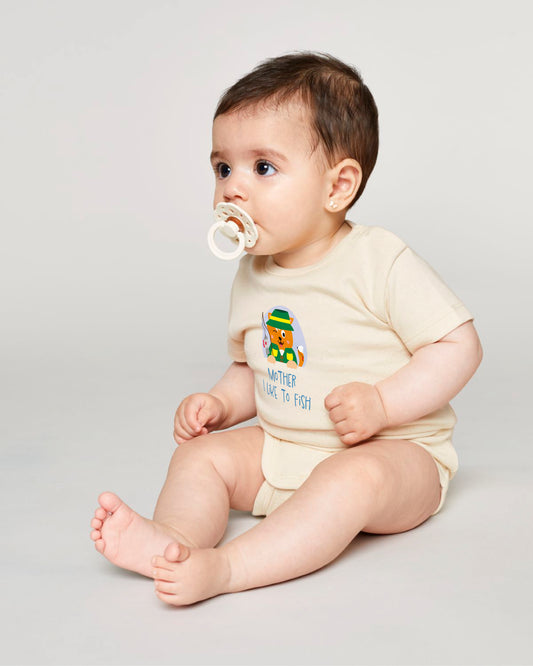 Wuppy Fishing - Mother I like to fish - Baby Romper